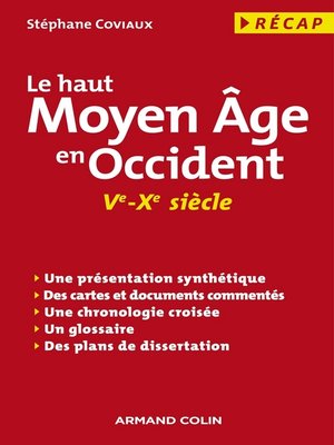 cover image of Le haut Moyen Âge en Occident